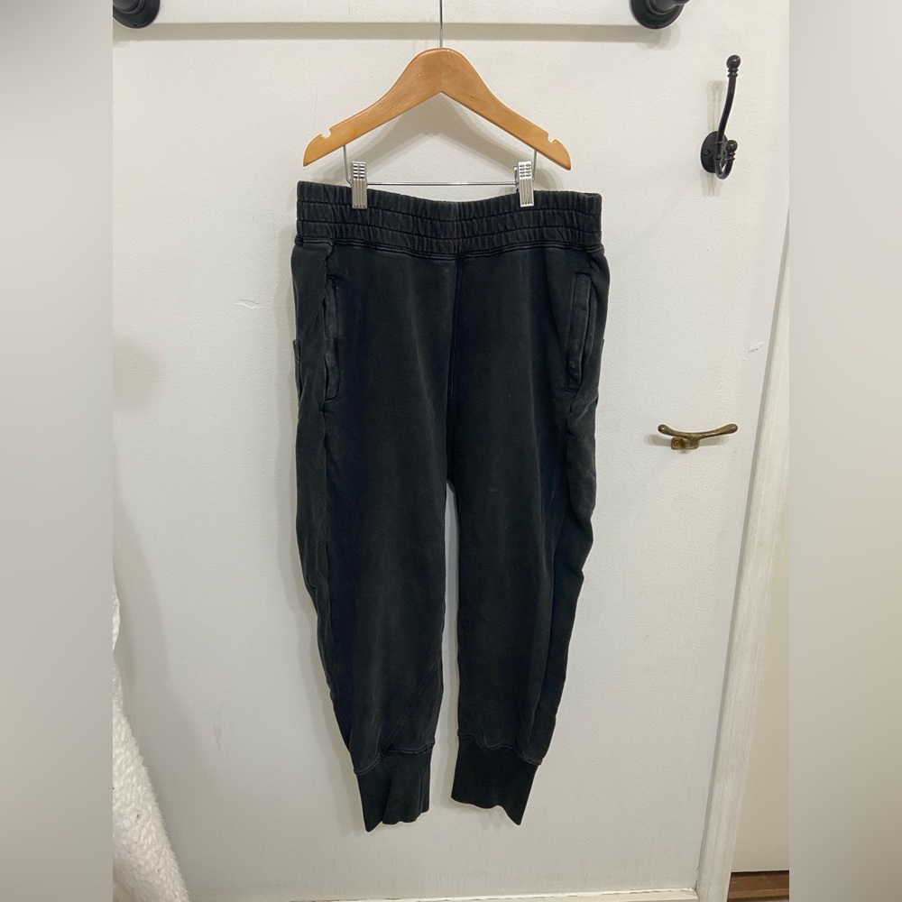 Free People Movement Black Washed Jogger Sweatpants - Comfortable Casual Pants
